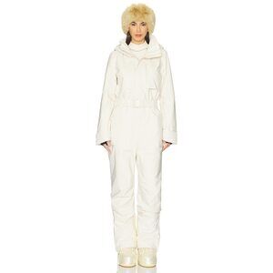 Halfdays Murphy Ski Suit Oatmilk One Piece Snow Suit Small Luxury Skiwear